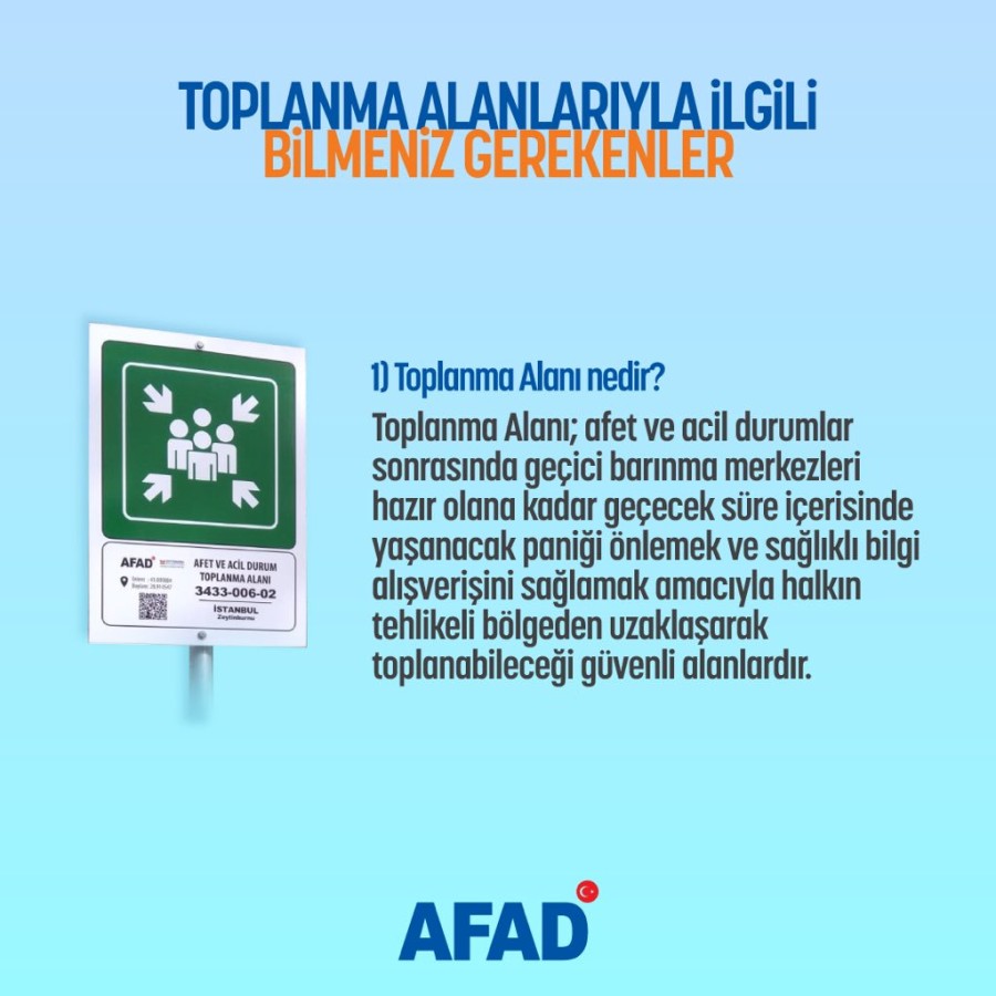 Deprem Bilgilendirme & Afet ve Acil Durum Toplanma Alanları